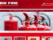 Tablet Screenshot of bwfire.co.uk